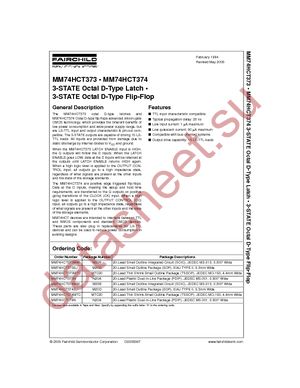 MM74HCT373MTC datasheet  